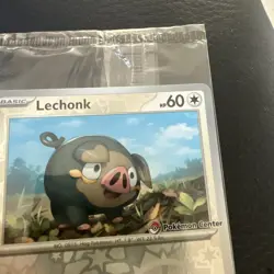 Pokemon Lechonk 155/198 -Pokemon Center Stamped Promo-Scarlet&Violet SEALED - Image 3