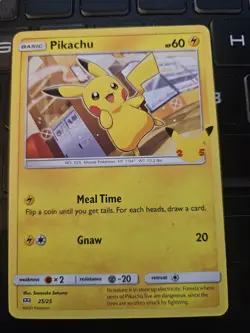 Pikachu Non Holo 25/25 McDonald’s Promo (2021) Pokemon TCG LP/Excellent - Image 1