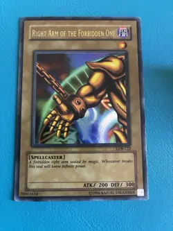 YUGIOH RIGHT ARM OF THE FORBIDDEN ONE LOB-122 ULTRA RARE - Image 1