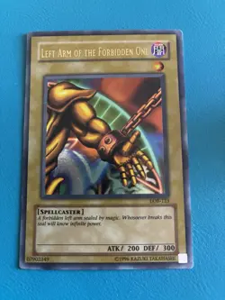 YUGIOH LEFT ARM OF THE FORBIDDEN ONE LOB-123 ULTRA RARE - Image 1