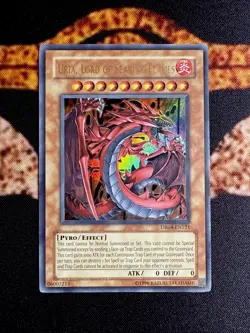 URIA, LORD OF SEARING FLAMES • ULTRA RARE • DR04-EN121 • DARK REVOLUTION • VLP - Image 1