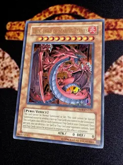 URIA, LORD OF SEARING FLAMES • ULTRA RARE • DR04-EN121 • DARK REVOLUTION • VLP - Image 3