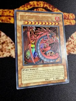 URIA, LORD OF SEARING FLAMES • ULTRA RARE • DR04-EN121 • DARK REVOLUTION • VLP - Image 4
