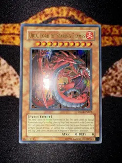 URIA, LORD OF SEARING FLAMES • ULTRA RARE • DR04-EN121 • DARK REVOLUTION • VLP - Image 5