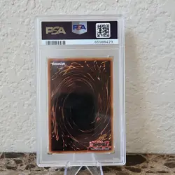 Yugioh 2002 Raigeki 1st Edition LOB-053 English Super Rare Holo PSA 9 #053 - Image 3