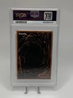 Yugioh 2002 Raigeki 1st Edition LOB-053 English Super Rare Holo PSA 9 #053 - Image 5