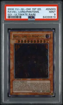 Yu-Gi-Oh! RAVIEL LORD OF PHANTASMS 1ST EDITION ULTIMATE RARE PSA 9 - Image 1