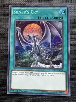 Yugioh - Silver's Cry LCKC-EN034 1st Edition Secret Rare NM - Image 1