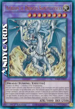ALBION IL DRAGO SANTIFUOCO • Ultimate Prismatica • RA05 IT037 • 1Ed • Yugioh! - Image 1