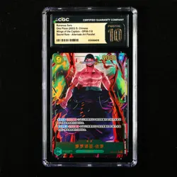 CGC 10 PRISTINE 2023 One Piece CHN Roronoa Zoro OP06-118 SEC (Alt Art)(2) - Image 2