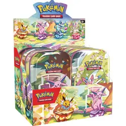 Pokemon TCG Prismatic Evolutions 8 Mini Tins with Display!!! *PRESALE* - Image 2