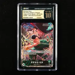 CGC 10 PRISTINE 2025 One Piece CHN Roronoa Zoro OP12-020 L (Alt Art) - Image 2