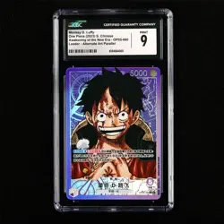 CGC 9 MINT 2023 One Piece CHN Monkey D. Luffy OP05-060 L (Alt Art)(1) - Image 1