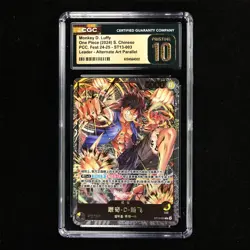 CGC 10 PRISTINE 2024 One Piece CHN Monkey D. Luffy ST13-003 L (Alt Art)(2) - Image 1
