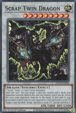 KICO-EN038 Scrap Twin Dragon 1st Edition Super Rare Near Mint YuGiOh TCG - Image 1