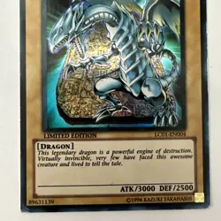 LC01-EN004 Blue-Eyes White Dragon : Ultra Rare Limited Edition yuGiOh Card - Image 5