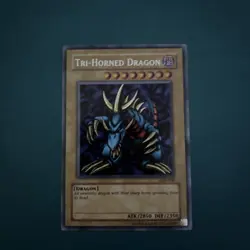 Tri-Horned Dragon LOB-000 Secret Rare MINT - YuGiOh - Image 2