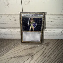 1996 YuGiOh Dungeon Dice Monsters Kanan the Swordmistress B4-08 Only Card - Image 3
