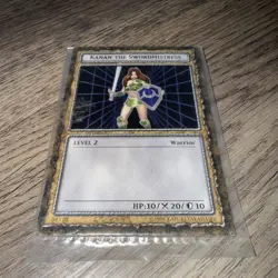 1996 YuGiOh Dungeon Dice Monsters Kanan the Swordmistress B4-08 Only Card - Image 5