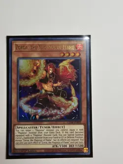 Yugioh Zoroa the Magistus of Flame GEIM-EN002 Ultra Rare 1st Ed Lightly Played - Image 1