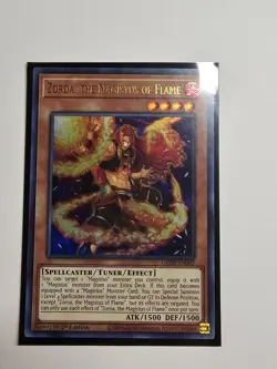 Yugioh Zoroa the Magistus of Flame GEIM-EN002 Ultra Rare 1st Ed Lightly Played - Image 2