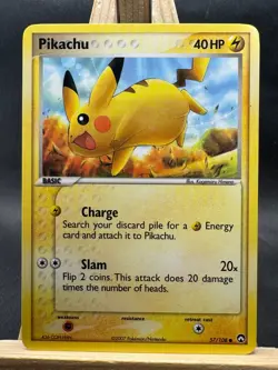 Pikachu Pokemon Trading Card Game - Power Keepers 57/108 NM - Image 1