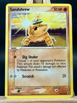 Sandshrew Tomokazu Komiya Pokemon Trading Card Game - Delta Species 82/113 NM - Image 1