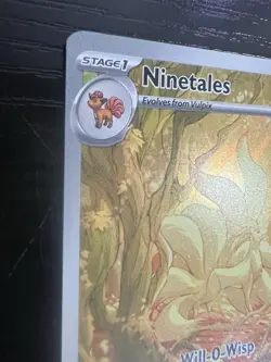 Ninetales 199/197 Illustration Rare Obsidian Flames 2023 Pokemon Card NM - Image 2