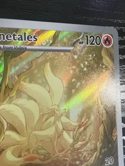 Ninetales 199/197 Illustration Rare Obsidian Flames 2023 Pokemon Card NM - Image 3