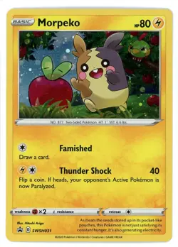 Morpeko Holo SWSH031 Promo Pokemon Card - Image 1