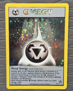 Metal Energy 19/111 SWIRL Neo Genesis Holo Unlimited Pokemon Card - Image 1