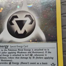 Metal Energy 19/111 SWIRL Neo Genesis Holo Unlimited Pokemon Card - Image 5