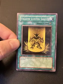 YuGiOh! Yellow Luster Shield IOC-037 Invasion of Chaos 1st Edition NA English - Image 1