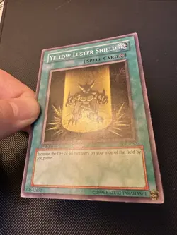 YuGiOh! Yellow Luster Shield IOC-037 Invasion of Chaos 1st Edition NA English - Image 3