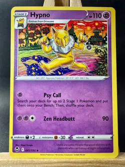 Hypno Shinji Kanda Pokemon Trading Card Game SWSH12: Silver Tempest 061/195 LP - Image 1