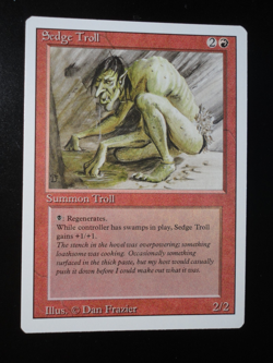 Sedge Troll Revised Edition LP Lightly Played MTG Magic the Gathering - Image 1