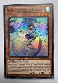 Yugioh! Ni-Ni the Mirror Mikanko - AMDE-EN026 - Super Rare - 1st Edition - Image 1