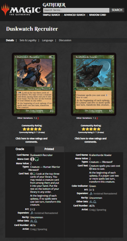 2025 MTG Magic the Gathering Innistrad Remastered Foil #323 Duskwatch Recruiter - Image 3