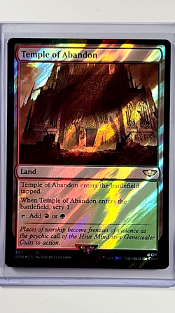 MTG Magic the Gathering Warhammer 40k 40000 Surge Foil #297 Temple of Abandon - Image 1