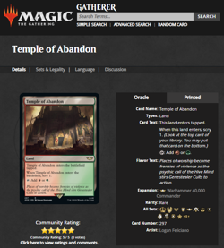 MTG Magic the Gathering Warhammer 40k 40000 Surge Foil #297 Temple of Abandon - Image 3