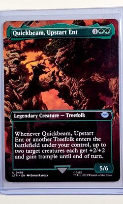 2023 MTG Magic the Gathering LOTR Lord of the Rings #419 Quickbeam Upstart Ent - Image 1