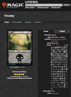 2022 MTG Magic the Gathering Warhammer 40000 40k Surge Foil #310 Swamp Land - Image 3