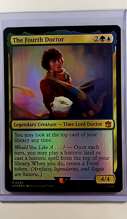 2023 MTG Magic the Gathering Dr Doctor Who Commander Foil The Fourth Doctor 4th - Image 1