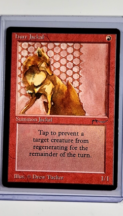 1993 MTG Magic the Gathering Arabian Nights Hurr Jackal Vintage Red WOTC LP - Image 1