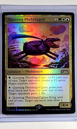 2021 MTG Magic the Gathering SLD Secret Lair Drop Foil #671 Questing Phelddagrif - Image 1