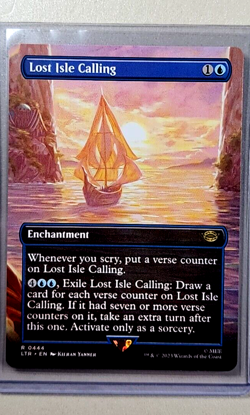 2023 MTG Magic the Gathering LOTR Lord of the Rings #444 Lost Isle Calling Rare - Image 1