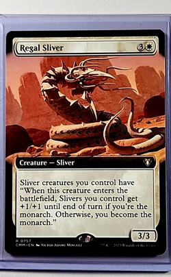 2023 MTG Magic the Gathering Commander Masters CMM #757 Regal Sliver Borderless - Image 1