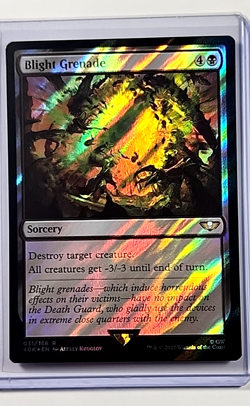 2022 MTG Magic the Gathering Warhammer 40000 40k Surge Foil #31 Blight Grenade - Image 1