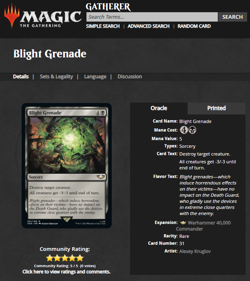2022 MTG Magic the Gathering Warhammer 40000 40k Surge Foil #31 Blight Grenade - Image 3