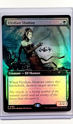 2023 MTG Magic the Gathering SLD Secret Lair Drop Foil #782 Viridian Shaman - Image 1